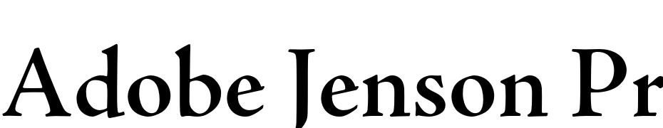 Adobe Jenson Pro Semibold Subhead Font Download Free